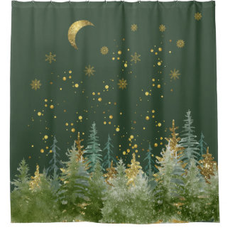 Enchanting Forest Woodland Shower Curtain Duschvorhang