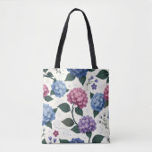 Enchanting Hydrangea Garden Wird Dreamy Floral Tasche (Vorderseite)