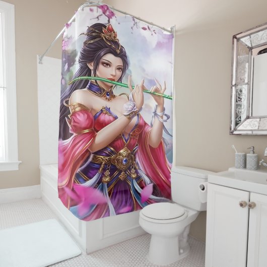 Enchanting Jade Flute Empress Duschvorhang (Beispiel)