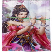 Enchanting Jade Flute Empress Duschvorhang (Vorderseite)