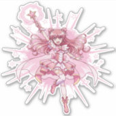 Enchanting Magical Girl Anime Transformation  Aufkleber (Vorderseite)