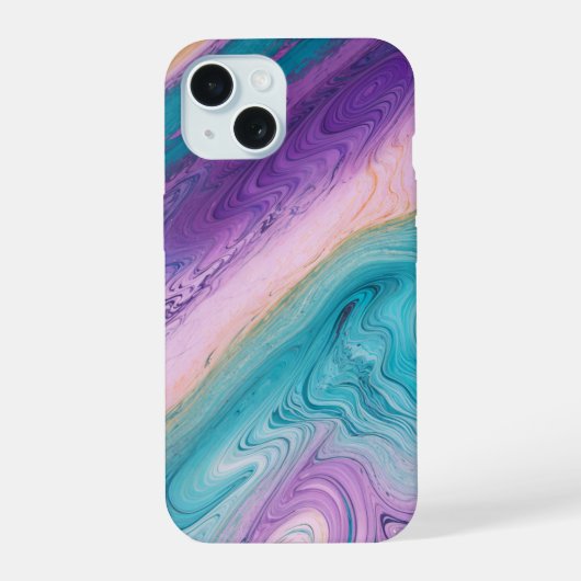 Enchanting Marbled Phone Case iPhone 15 Hülle (Rückseite)