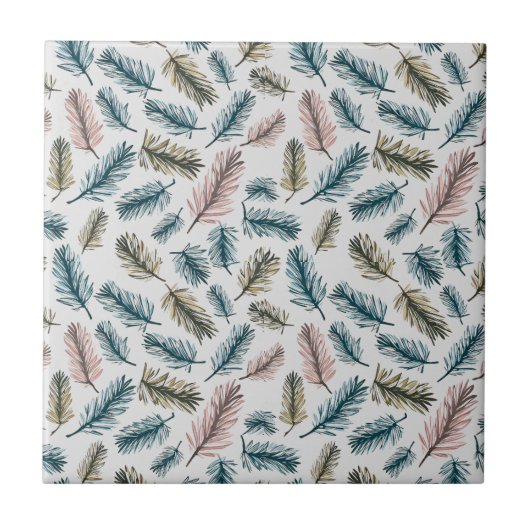 ENCHANTING PINE LEAF PATTERNS FLIESE (Vorderseite)