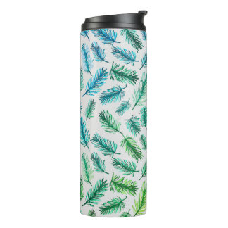 ENCHANTING PINE LEAF PATTERNS THERMOSBECHER