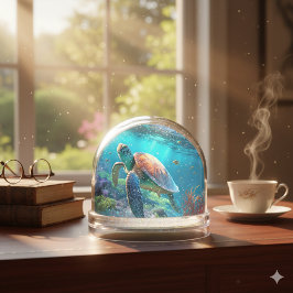 Enchanting Sea Turtle Dome Glass Snow Globe Gift Schneekugeln