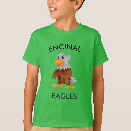 Encinal Adler-Grün-Eddie-T - Shirt (Vorderseite)