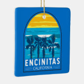 Encinitas California Reisen Vintag Keramikornament (Rechts)
