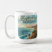 Encinitas California San Diego Beach Vintag Kaffeetasse (Links)