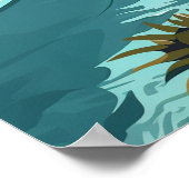 Encinitas California San Diego Beach Vintag Poster (Ecke)