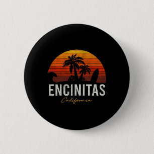 Encinitas Kalifornien Ca Palmen Surfen Sonnenunter Button