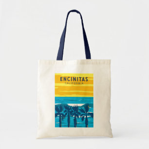 Encinitas Kalifornien Reise Kunst Vintage Tragetasche