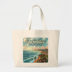 Encinitas Kalifornien San Diego Strand Vintage Jumbo Stoffbeutel