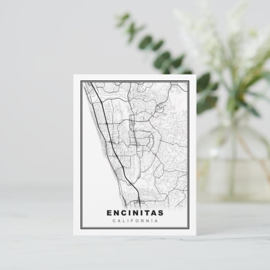 Encinitas Karte (Stehend Vorderseite)