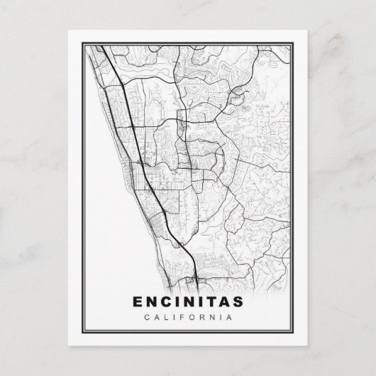 Encinitas Karte (Vorderseite)