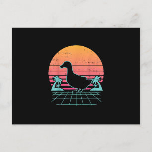 Enck Vaporwave 80er Farm Animal Bauer Geschenk Feiertagspostkarte