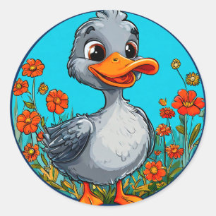 Enckeln von Cartoon Runder Aufkleber