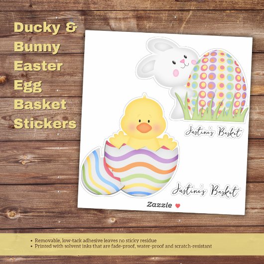 Encky & Bunny Easter Eierkörbe Sticker