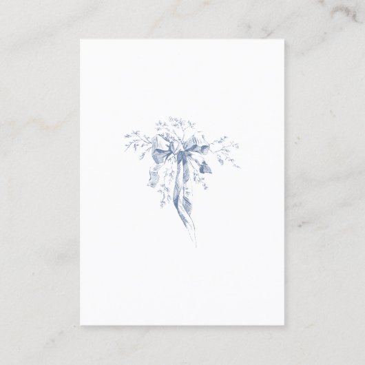 Enclosure Card Begleitkarte (Rückseite)