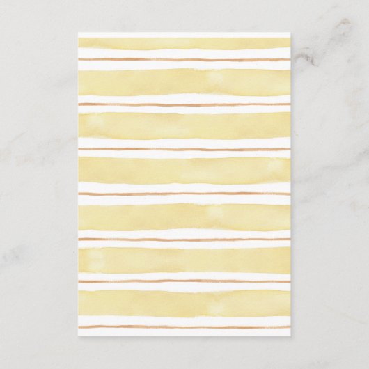 Enclosure Card Begleitkarte (Rückseite)