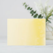 ENCLOSURE CARD:: ombre watercolor gelb Begleitkarte (Stehend Vorderseite)