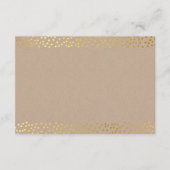 ENCLOSURE CARD rustikales Gold Mini Confetti Begleitkarte (Vorderseite)