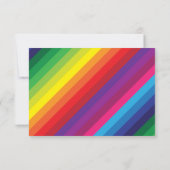 ENCLOSURE DETAILS Unterhaltsame, farbenfrohe Regen RSVP Karte (Rückseite)