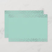 ENCLOSURE KARTE rustikale Mini silber Konfetti Min (Vorne/Hinten)