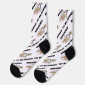 Encoded to be Human DNA Replication Geek Spaß Socken (Linkes Detail)