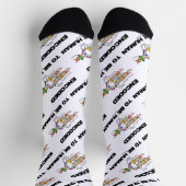 Encoded to be Human DNA Replication Geek Spaß Socken (Oben)