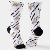 Encoded to be Human DNA Replication Geek Spaß Socken (Gewinkelt)