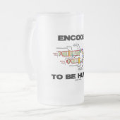 Encoded to be human (DNA-Replikation) Mattglas Bierglas (Vorderseite Links)