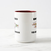 Encoded to be human (DNA-Replikation) Zweifarbige Tasse (Mittel)