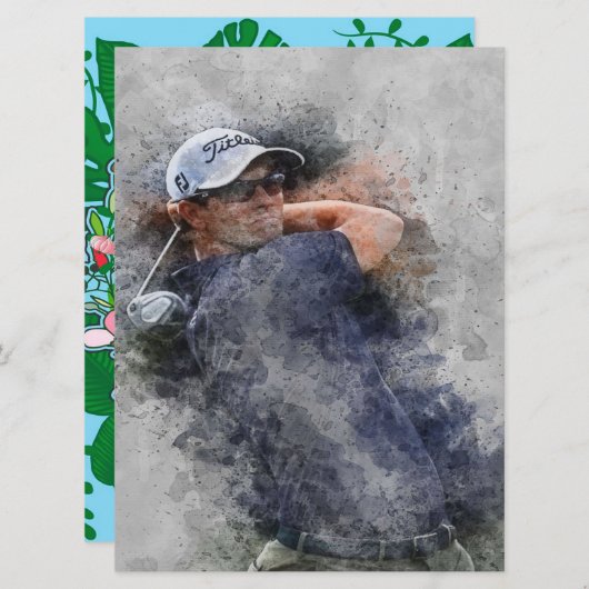 Encore Adam Scott Menükarte (Vorne/Hinten)