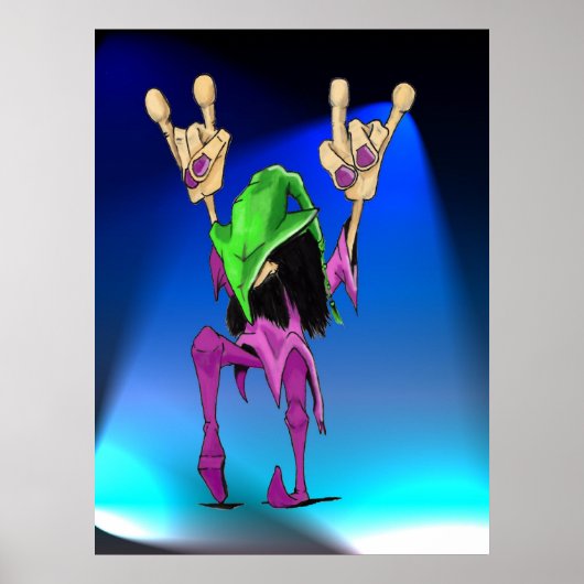 Encore Blue Lights Poster (Vorne)