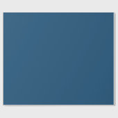 Encore Blue Solid Color Geschenkpapier (Flach)