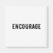 Encourage One Word Insrational Motivational Distre Magnet (Vorne)