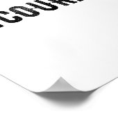 Encourage One Word Insrational Motivational Distre Poster (Ecke)