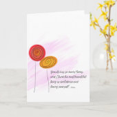 Encouragement - Floral Karte (Gelbe Blume)