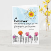 Encouragement for Believers Card Karte (Gelbe Blume)