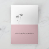 Encouragement God Loves You Scripture Psalm Flower Karte (Innenseite)