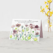 Encouragement God Loves You Scripture Psalm Flower Karte (Gelbe Blume)