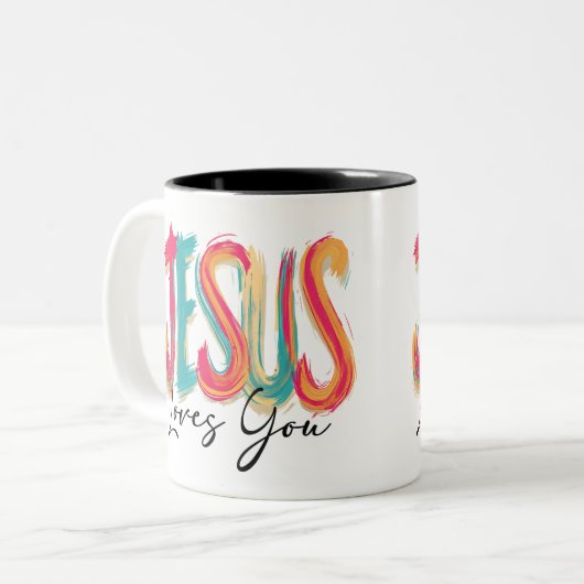 Encouragement in faith zweifarbige tasse (Vorderseite Links)