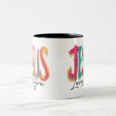 Encouragement in faith zweifarbige tasse (Mittel)
