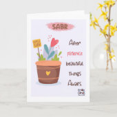 Encouragement - Islamic Colorful Karte (Gelbe Blume)