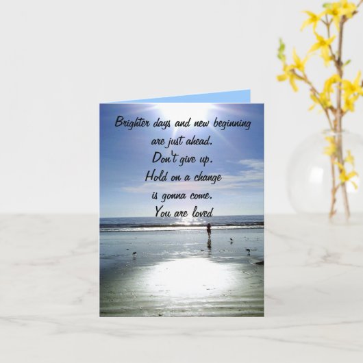 Encouragement_ Karte (Gelbe Blume)