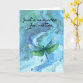 Encouragement support karte (Gelbe Blume)