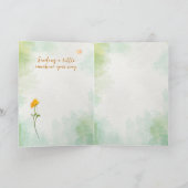 Encouraging Sunshine Florals with Soft Watercolor Karte (Innenseite)