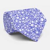 Encrusted Blue Diamonds Look Glitzer Pattern Krawatte (Gerollt)