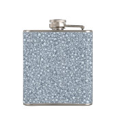 Encrusted Diamonds Look Glitzer Patter Flachmann (Rückseite)