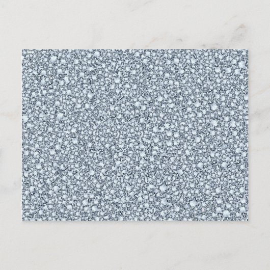 Encrusted Diamonds Look Glitzer Patter Postkarte (Vorderseite)